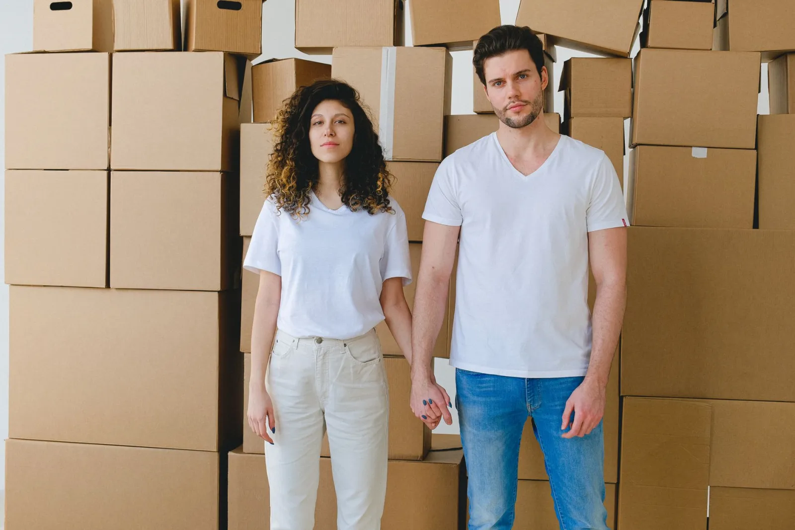 Family moving into a new home with title insurance protection